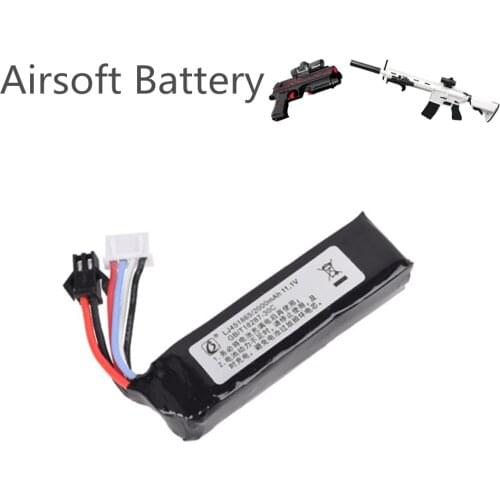 11.1v 2000mah 451865 Lipo Battery for Electric Water Guns Battery RC Helicopter 3S Lithium Polymer Battery SM-2P Plug