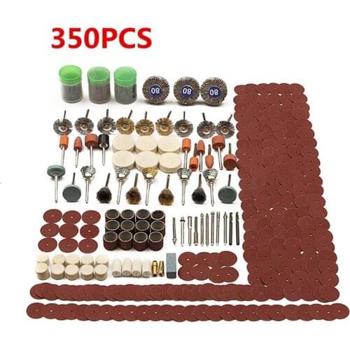 350Pcs/set Rotary Tool Accessories Bit Polishing Set For Grinding Sanding Tool accessories
