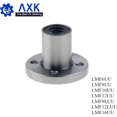 4pcs/lot LMF8UU LMF10UU LMF6UU LM12UU LM8LUU LMF12LUU LM16UU 8mm flange linear ball bearing for 8mm linear shaft CNC 3D printer