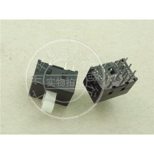 50pcs import self tuning switch of mixer 13MMX8.5MM self-locking switch key switch straight foot 12pin