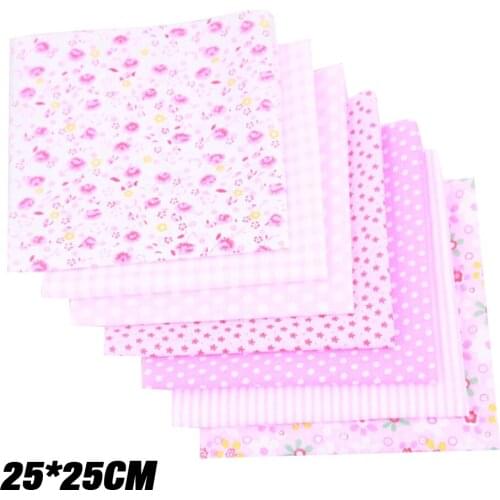 7 PCS Cotton Craft Fabric Cloth 100% Cotton Bundle Squares Patchwork DIY Sewing Scrapbooking Quilting Quilting Sewing Supplies