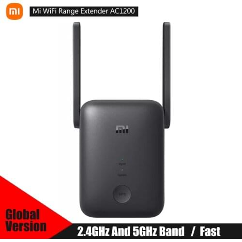 Global Version Xiaomi Mi WiFi Range Extender AC1200 2.4GHz And 5GHz Band 1200Mbps Ethernet Port Amplifier WiFi Signal Router