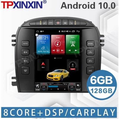 For Jaguar S X Type 2001 - 2009 Android Car Radio Screen Auto Stereo Tape Recorder Multimedia Player GPS Navigation Carplay DSP