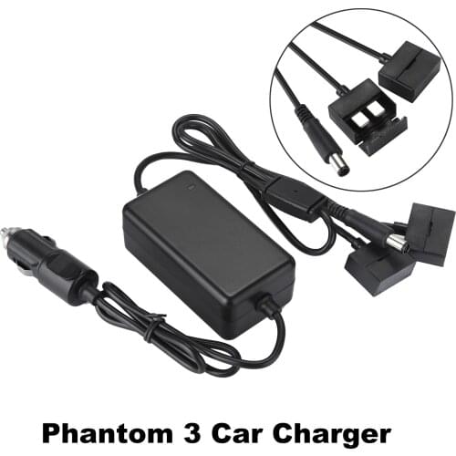 Car Charger Flight Battery Remote Controller Smart Charging for Phantom 3 Drone Outdoor Vehicle Travel Drone Charger Accessories