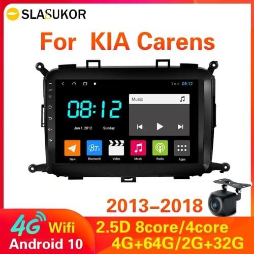 4G 2din Android 10 Car DVD Player for KIA Carens 2013 2014 2015 2016-2018 Car Radio GPS Navigation WIFI RDS Multimedia no 2Din
