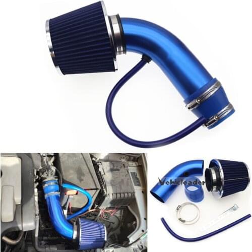 Car Automobile Racing Air Intake Filter Alumimum Pipe Power Flow Kit Air Intakes Parts Air Intake System Accessories Kit 6XDB