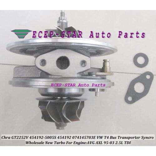 Free Ship Turbo Cartridge CHRA GT2252V 454192 454192-5006S 074145703G V For Volkswagen VW T4 Bus Transporter Syncro AVG AXL 2.5L