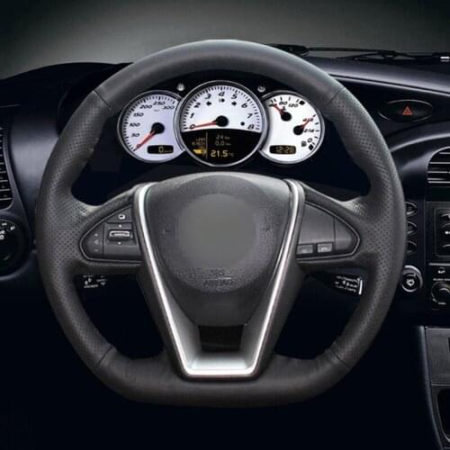 Black Artificial Leather Car Steering Wheel Cover for Nissan Lannia 2015 Maxima 2016