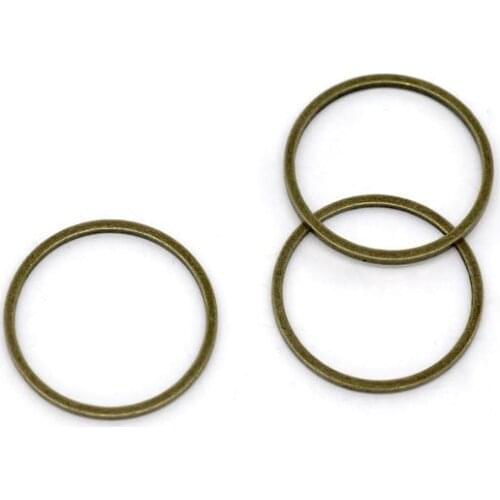 DoreenBeads Retail Bronze Tone Closed Jump Rings Findings 16mm Dia.sold per pack of 100