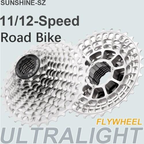 SUNSHINE Wuzei Road bike cassette flywheel freewheel ultralight 11s 12s uni-body hollow tech 11 12 speed 11v 12v EL Sprocket