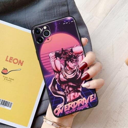 Joseph joestar retro 80s style jojo anime For iPhone se 6 6s 7 8 plus x xr xs 11 pro max soft silicone phone case cover shell