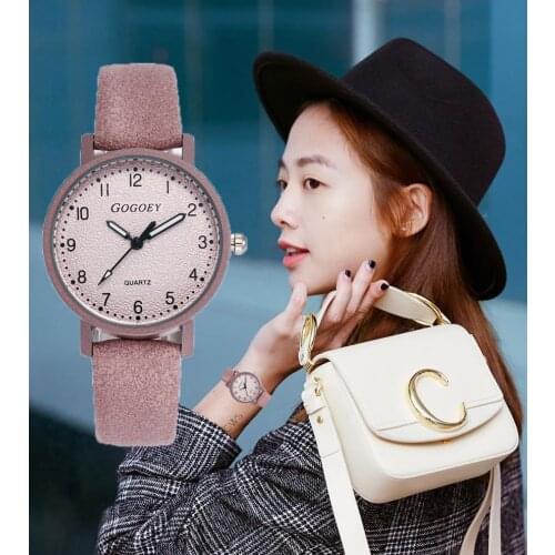 Gogoey Women Watches 2019 New Fashion Brand womens watch Leather Quartz Clock relogio feminino zegarki