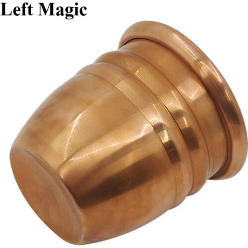 1 Pc Copper Sealing Cup Magic Tricks For Cups And Balls Stage Magic Props Professional Magicians Gimmick Accessories