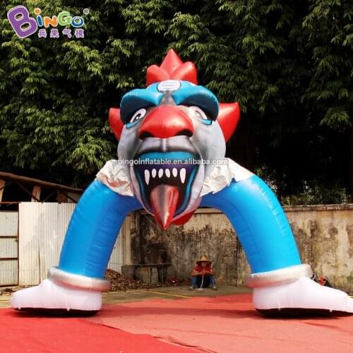 Free Delivery 5x5 Meters Inflatable Clown Arch Inflated Devil Archway for Halloween Party Event Use Oxford Nylon Fabric