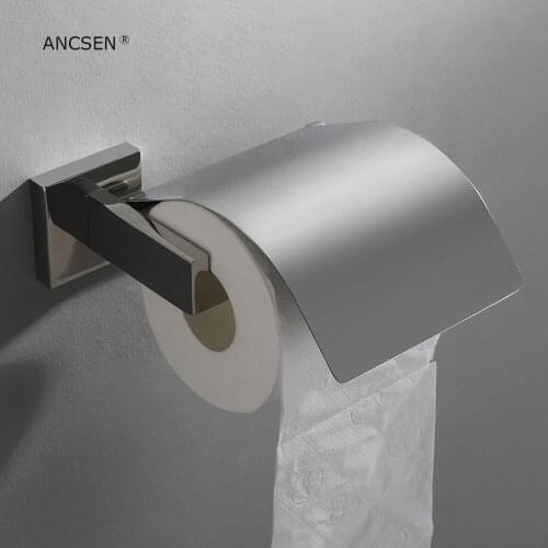 Wall Mount Toilet Paper Holder Bathroom Stainless Steel Roll Paper Holders Mirror Polishing Toilet Paper Roll Holder accessories