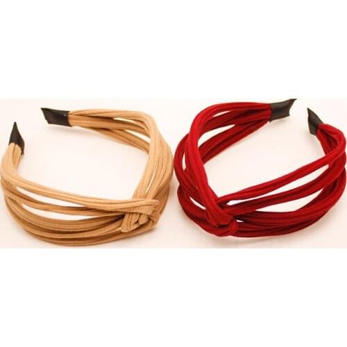 New Fabric Hollow out Cross Knot Hairband for Women Girls Headwear Turban Hair Hoop Hairband Headpieces Female Hair Accessories