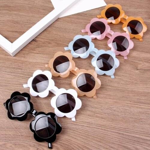 New Kids Sunglasses Children Round Flower Sun Glasses Girls Boys Baby Sport Shades Glasses UV400 Eyewear De Sol