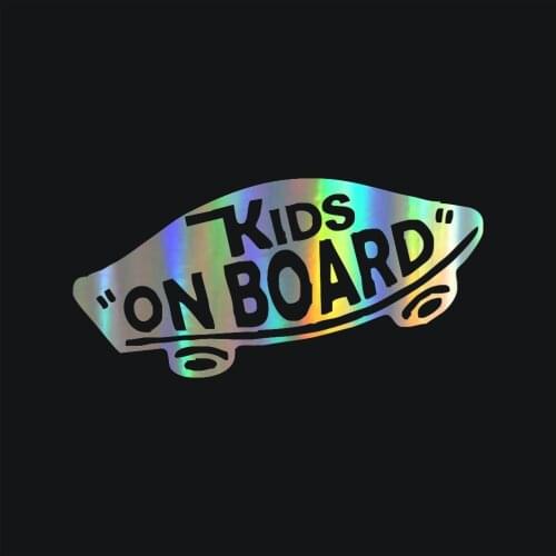 Dawasaru KIDS ON BOARD Baby on Board Warning Car Styling Decoration Door Body Window Vinyl Stickers 19cm*8cm