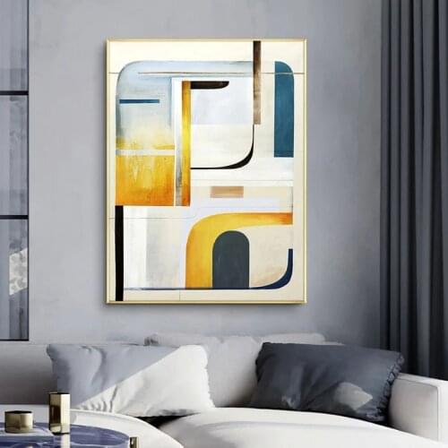 100% Hand Painted Oil Painting Hand Made Abstract Paintings Brown Morden Wall Art Canvas Living Room Office Home Decor No Frame