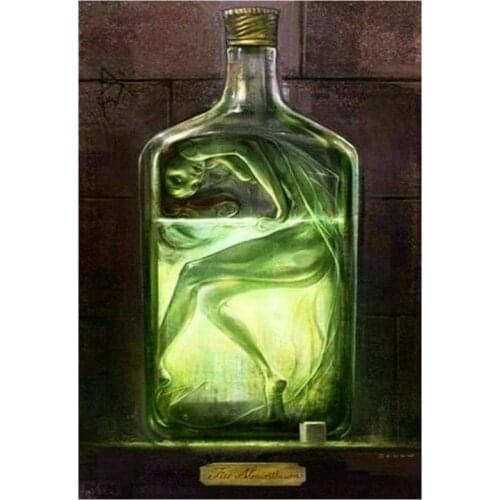 5d diamond painting bottle person full square / round landscape 3d diamond mosaic diamond embroidery