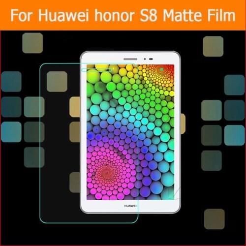 Anti-fingerprint matte protector film for Huawei honor S8-701u 8.0" table anti-glare matte screen protective films + clean cloth