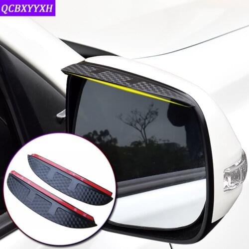 Car-styling For Honda CRV Odyssey HRV Vezel Jazz Fit 2007-2019 Rearview Mirror Eyebrow Rain Gear Shield Anti-rain Cover Stickers