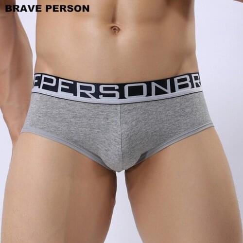 BRAVE PERSON Brand Mens Underwear Male Boxer Shorts Cotton Fashion Sexy Small Boxers Men Boxer Underpants New Arrivals