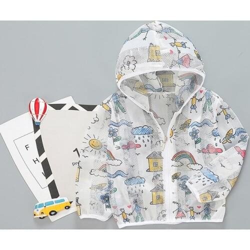 IENENS Kids Baby Coat Boys Girls Jacket Hoodies Sun Protection Clothes Children Boy Hooded Clothing Beach Jackets Coats