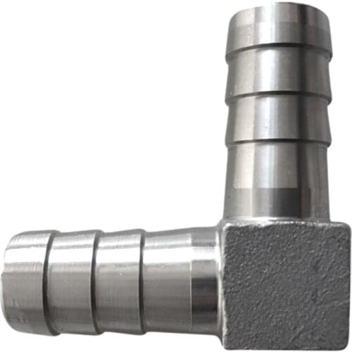 8mm-25mm Hose Barb 304 Stainless Steel Elbow Barbed Pipe Fitting Coupler Connector Adapter For Fuel Gas Water