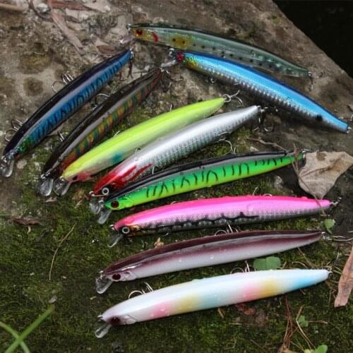 10pcs/lot Artifical Bait Lures 2015 new road sub simulation bait trolling lures Mino shot sea bait