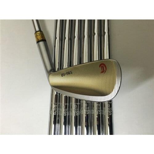 TopRATED CRAZY SBi-02 Irons CRAZY Golf Forged Iron Set Gold CRAZY Golf Clubs 4-9P(7PCS) Steel/Graphite Shaft with Head Cover