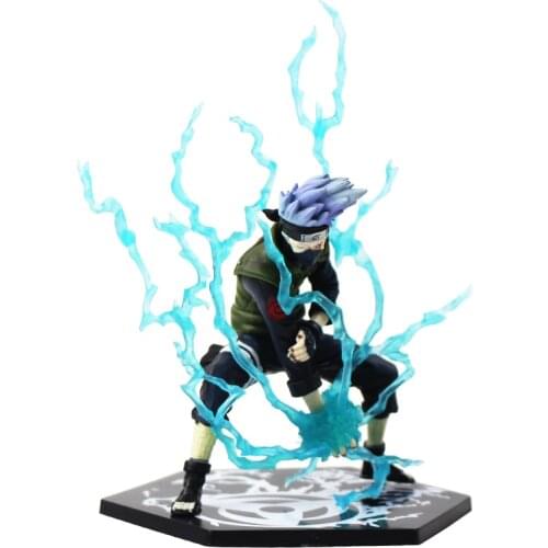 17cm Naruto Shippuden Hatake Kakashi with Lightning Cartoon Figure Toys PVC Model Collection Doll