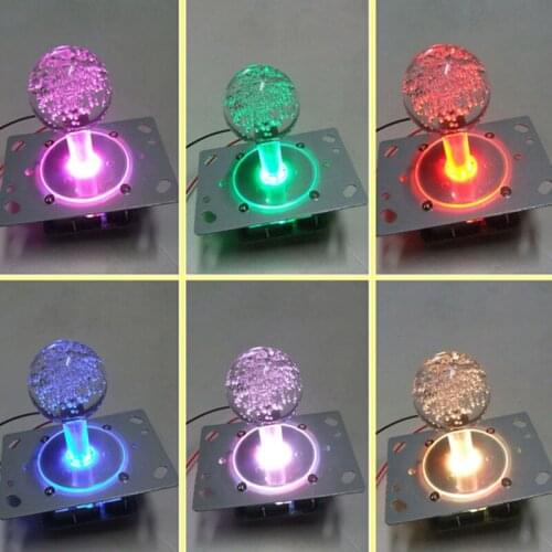 Colorful Illuminated LED Joystick Switchable from 8 way to 4 way For Arcade jamma mame game DIY parts