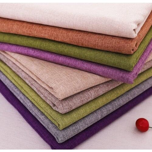 Linen fabric solid sofa fabric material for curtain fabrics for sewing DIY width 150cm