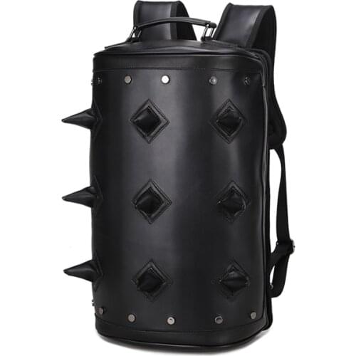 Fashion Sport Street style Men Backpacks Waterproof Shoulder Bag Originality Rivet School Bags Laptop Travel bags mochilas