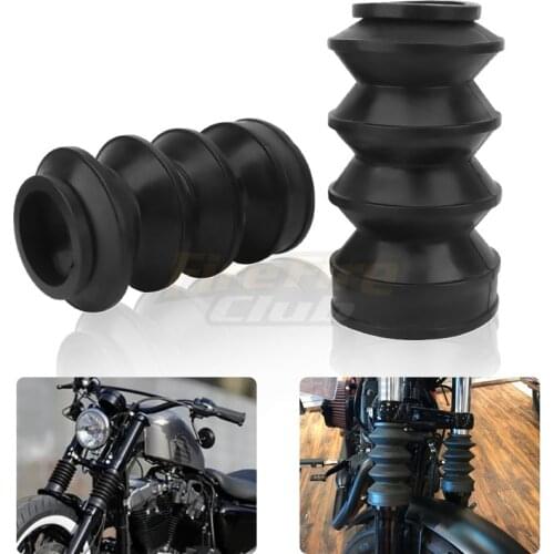 Motorcycle 39mm Rubber Front Fork dust cover Gaiters Gators Boots Cover for Harley XL 883 1200 Sportster XL883 XL1200