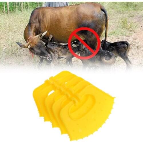 OOTDTY 5Pcs Calf Weaner Cattle Nose Ring Anti-Sucking Miling Stop Thorn Weaning Assistant Tool Livestock Equipment For Farm