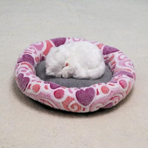 Wholesale Soft Plush Warm Pet Bed Cushion Donut Round Large Cat Dog Bed