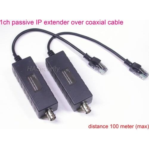 1ch passive IP network Extender over Coaxial cable for CCTV IP camera module (1pair)