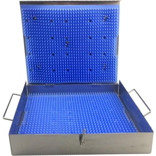 Ophthalmic Sterilization Tray With 2pcs Silicone Autoclavable Silicone Disinfection Box