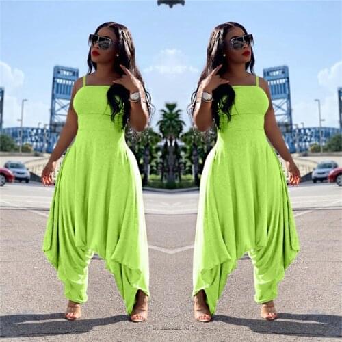 Casual Loose Jumpsuit Women Rompers Plus Size Fashion Summer Overalls for Women Long Baggy Pants One Piece Jumpsuit Dropshipping