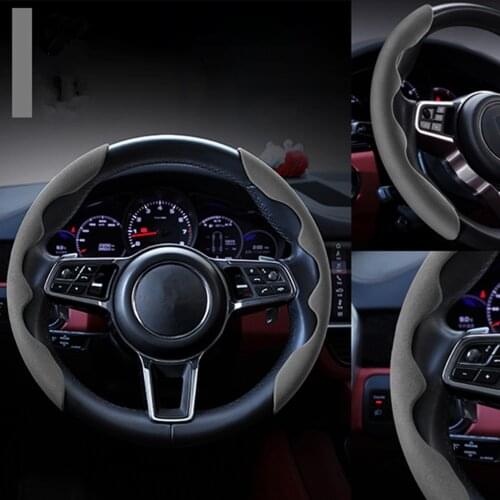 NEW Car Steering Wheel Cover Suede Anti Slip Sleeve For BMW 1 3 5 6 7 X1 X3 X5 X6 Z E81 E83 E87 E60 E61 E70 E90 E91 F10 F20 F30