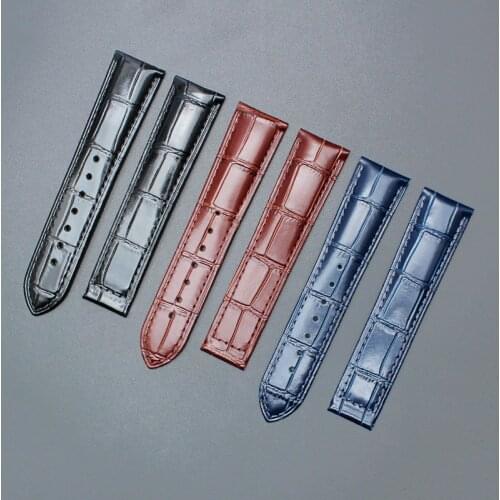 OME STAP genuine leather strap suitable for OMG Speedmaster folding buckle leather strap head layer cowhide black br