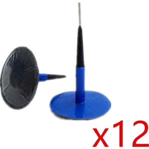 TYRE PUNCTURE REPAIR WIRED46MMx6MM PLUG PATCH MUSHROOM CAR VAN QUAD TRIKE X12