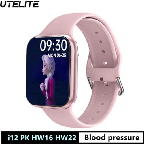 UTELITE IWO I12 Smart Watch Men Women 1.69inch Screen Bluetooth-compatible Call IP67 Long Standby Watches Heart Rate PK w26 hw12