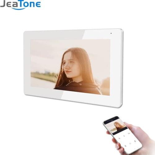 Jeatone Wifi Video Intercom 1080P FHD All Touch Indoor Monitor for Home TUYA Smart Video Door Phone SystemMessage Push