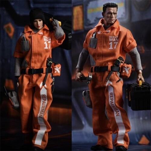 Vstoys 1/6th Soldier Global Repairman Working Dress Fashion Casual Agent For Usual 12 inch Figures