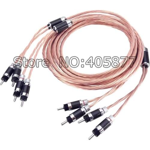 High Quality OCC Copper Speaker Audio Cable HIFI loudspeaker Cable 2.5M