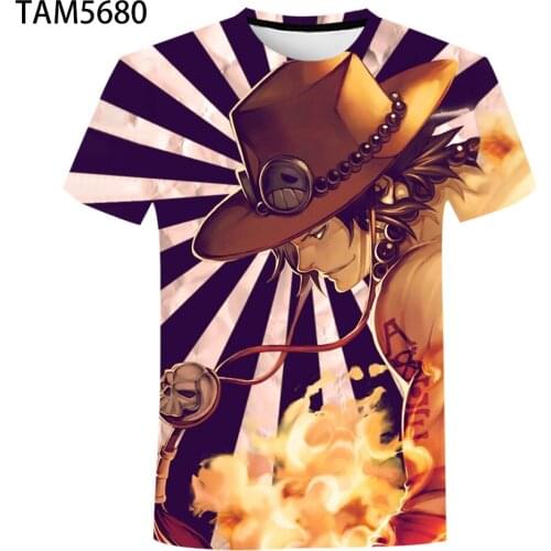 Japan Anime One Piece Fashion t-Shirt Mens /Womens Childrens 3D Casual Sweatshirt Boys /Girls Short Sleeve Street Cool Top