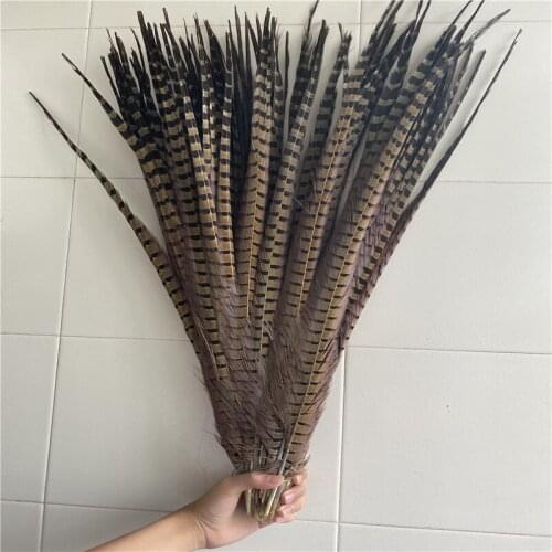 Factory 20pcs/lot High Quality Pheasant Tail Feathers 28-32inches /70-80CM Accessories Dancers Crafts Christmas DIY Plume